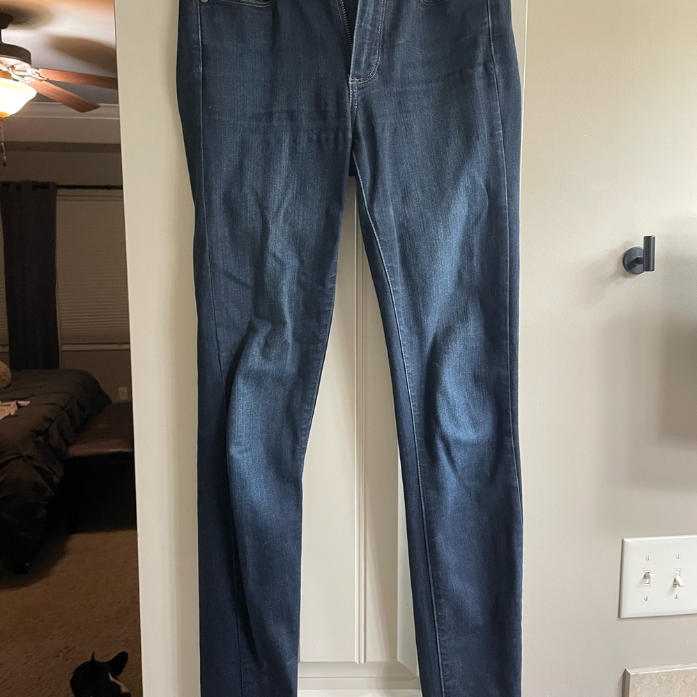 Paige Dark Blue Denim Jeans